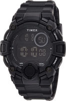 Timex Mens DGTL A-Game 50 mm Resin Strap Watch Black/Black