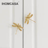 IHOMCASA DragonflyButterfly Shape ss Door Knobs Furniture Cupboard Drawer Pulls Dresser Wardrobe Kitchen Cabinet Handles