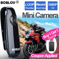 【with Free Gift】BOBLOV 007 Body Mini Action Wearable Portable Police Camera  HD 1080P 128GB 560MAH การมองเห็นได้ในเวลากลางคืนสวมใส่ได้ตำรวจกล้องวิดีโอเครื่องบันทึกเสียง DVR Video Recorder BodyCam Motorcycle Dash Cam For Vloggin