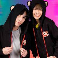 PAUL FRANK เสื้อฮู้ด UNISEX JULIUS BLOWING AURORA EARS FULL ZIP HOOD