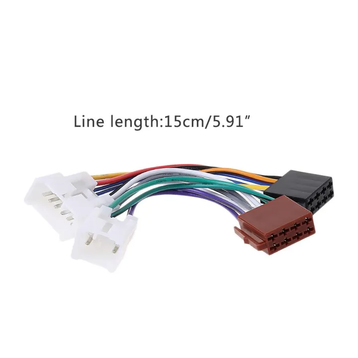 ISO Car Radio Wiring Harness Adapter Plug Cable For TOYOTA Lexus MR2