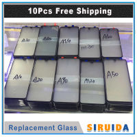 10Pcs TOP For Samsung Galaxy A10 A20 A30 A40 A50 A70 A80 A90 Touch Screen Front Glass Panel TouchScreen LCD Outer Display Lens