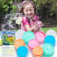 Water Balls Reusable Magnetic Water Bomb Summer Water Games Toys For Kids Outdoor Activity Splash Ball Quick Fill Water Balloons Balloons