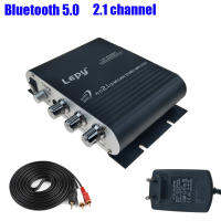 Lepy LP-838BT Bluetooth 5.0เครื่องขยายเสียง2.1 3ช่อง Super Bass Audio Sound Amplificador พร้อม12V3A และสาย AUX