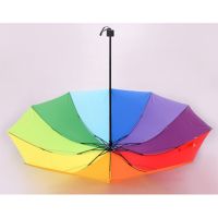 [COD] Umbrella large number of umbrellas folding three-fold gift wholesale advertising can print logo