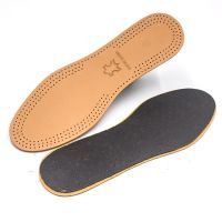 Ultra Thin Breathable Deodorant Insoles Sweat-Absorbant Leather Latex Insole Foot Care Flat Foot Shoes Pad