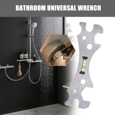 Universal Wrench Stainless Steel Bathroom Special Rain Shower Level Ruler Installation Hexagonal B0H2