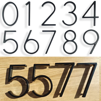 125 มม.ลอยบ้านเลขที่,โมเดิร์นตัวอักษรประตูตัวอักษร,Home Outdoor 5 in.Black 3D ตัวเลขที่อยู่หมายเลขประตูสำหรับผนัง-zptcm3861