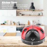 Ladybug Kitchen Timer 60 Minutes Mechanical Wind-Up Timer Kitchen Cook ใหม่