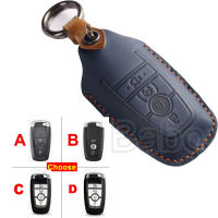 【Available】Leather Car Key Case Cover For Ford Ranger Sprot 2Plorer Edge Kuga Mondeo Ranger F150 Wildtrak Key Casing Accessories023 Everest Everest 2023 Ranger Raptor Focus Ex