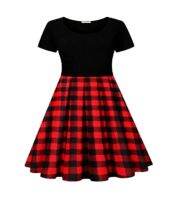 【cw】 Baby GirlBuffalo CheckMonogrammed RedPlaidChristmas dress girlsdressplaid dress