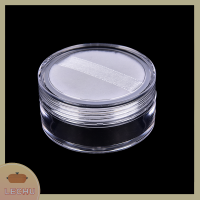 ? LECHU? 12ml Empty cosmetic sifter ผงหลวม Jar ภาชนะพัฟกล่องแต่งหน้าพร้อมพัฟ