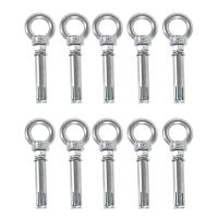 10Pcs M8 x 60mm Expansion Bolt Anchor Bolt 304 Stainless Steel Ring Lifting Anchor Eye Bolt Expansion Eyebolt