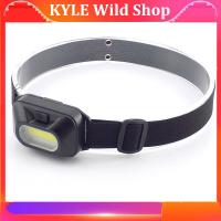 KYLE Wild Shop 3-modes Mini COB LED Headlamp Head Light Lamp Torch Lantern 3xAAA Battery Headlight for Outdoor Camping Riding Fishing