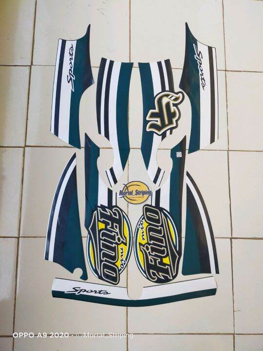 Sticker Striping Full Set Lis List Body Motor Fino Sporty Tahun