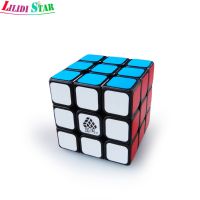 LILIDI Starcube สีดำปริศนาคดเคี้ยว3X3สปีดคิวบ์สีดำ