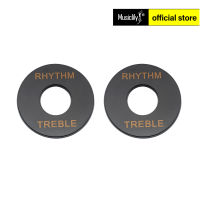 Musiclily Plastic Guitar Rhythm Treble Toggle Switch Plate for Les Paul Style (2 Pieces)