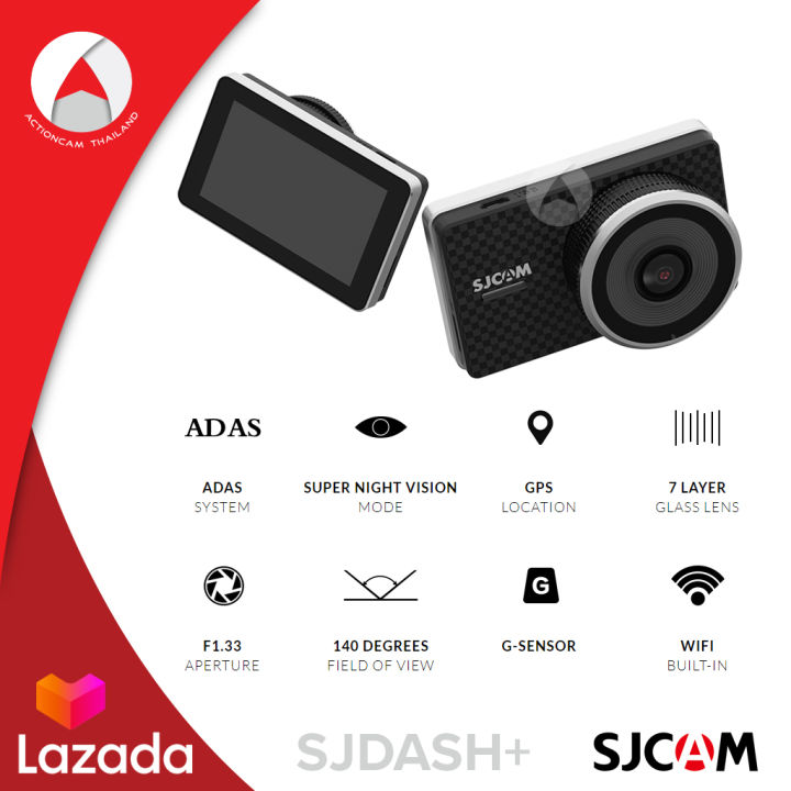 sjcam-sjdash-sjdash-plus-กล้องติดรถยนต์-สมาร์ท-dash-กล้อง-fullhd-1080p-recording-adas-เครื่องบันทึกวิดีโอตำแหน่ง-gps-wifi-wdr-night-vision-car-dvr-action-camera-กล้องหน้ารถ-บันทึกภาพ-คมชัด-คุณภาพสูง-แ