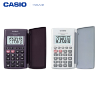 Casio เครื่องคิดเลขพกพา สีขาว สีดำ มีฝาปิด ขนาดเล็ก ของแท้ 100% รุ่น HL-820LV 8หลัก เหมาะสำหรับใช้งานทั่วไป เครื่องคิดพกพาเครื่องคิดเลข Casio