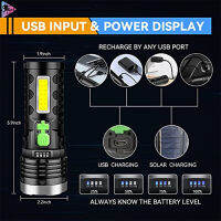 822led ไฟฉายส่องสว่างระยะไกลไฟชาร์จusb แข็งแรงไฟฉายแอลอีดีแบบพกพาสำหรับท่องเที่ยวกลางแจ้งในครัวเรือน