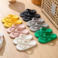 Rimocy Soft Sole Cloud Flip Flops for Women Candy Color Clip Toe Platform Slippers Woman Summer Casual Non-Slip Pillow Slides