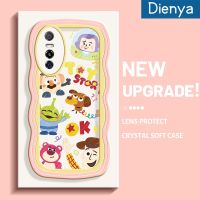 เคส Dienya สำหรับ VIVO Y73S S7E5G ลายการ์ตูนน่ารักนาซ่าบัซไลท์เยียล์ใหม่ Colour Macaron เวฟ Border กันกระแทกแบบใสนิ่มเคสมือถือกล้องเก๋ไก๋ฝาครอบป้องกันซิลิกาเจล