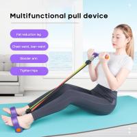 Elastic Pull Ropes Abdominal Exerciser Rower Belly Resistance Band Home Gym Sport Training Elastic Bands Yoga Fitness Equipment Exercise Bands