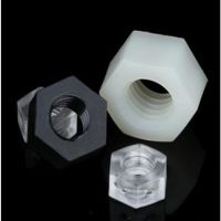 20-50PCS DIN934 M2 M2.5 M3 M4 M5 M6 M8 m10 m12 White Or Black nylon plastic Transparent Insulated Hex Hexagon Nut