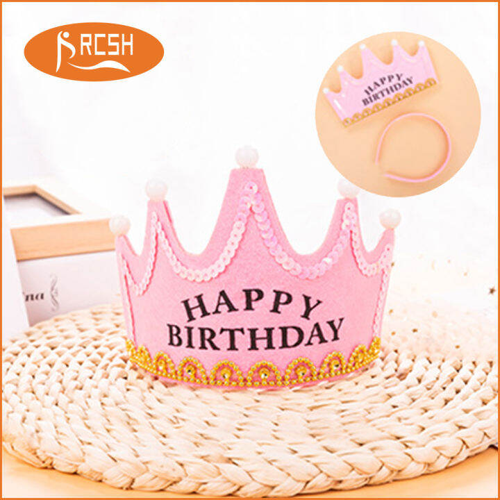 Glowing Birthday Crown Hat Glowing Birthday Hat Birthday Decoration Hat ...