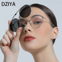 Retro High Quality Round Optical Glasses Frame Polarized Sunglasses with Magnetic Clip Men Women Fashion Computer Glasses 60163 Fashion glasses