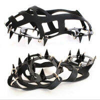 1 Pair 18 Teeth crampons Non-slip Ice Snow Climbing Anti-slip Shoe Covers ML Spike Cleats Crampons Anti-slip Overshoes