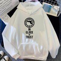 Glock Hoodies ผู้หญิงแขนสไตล์เกาหลียาว,ชุดชั้นในแบบโกธิคหญิงแขนเสื้องาม Streetwear ดึง