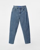 TheBlueTshirt - Quần Jeans Nữ Lưng Cao Ống Thụng - The Original Mom Jeans Vintage Wash - Xanh