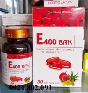 vitamin e đỏ tinh dầu hoa anh thảo, thông đỏ E400 BAK