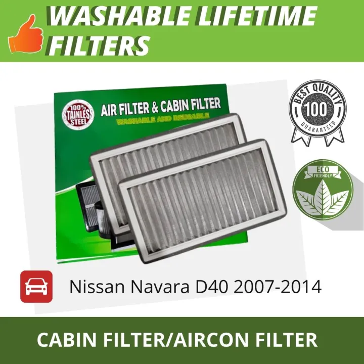 Filtera Washable Cabin Aircon Filter Nissan Navara D40 2007 2014 Lazada PH