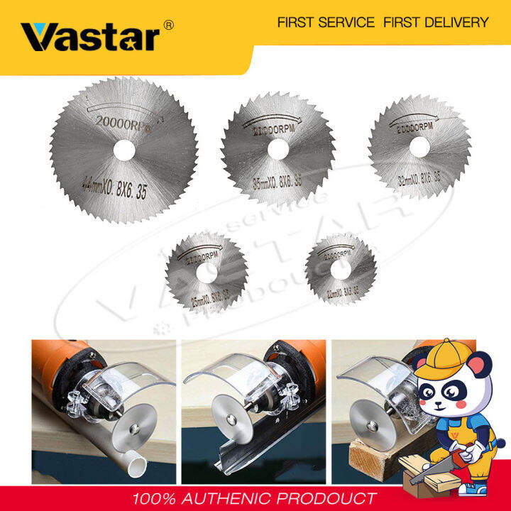 vastarใบเลื่อยวงเดือนhss-ใบเลื่อยเหล็กกล้าความเร็วสูงสำหรับงานไม้diy-6ชิ้นเครื่องมือหมุนโลหะแบบหยักแผ่นตัดเลื่อยตัดไม้