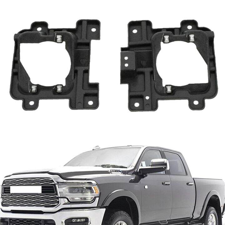 1pair-front-non-led-fog-light-bracket-kit-for-2019-2021-ram-2500-3500-68449383aa