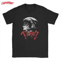 Mens Tshirt Berserk Guts Vintage 100 Cotton Tee Shirt Manga Swordsman Gatsu Sacrifice Zodd T Shirt Anime Clothing 100%