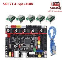 Skr V1.4เมนบอร์ดเครื่องพิมพ์3d Bigtreetech Skr แผ่น32bit 1.4 Tmc2208 A4988 Drv8825 Tmc2209 Gc6609คนขับ3 Pro อัพเกรด