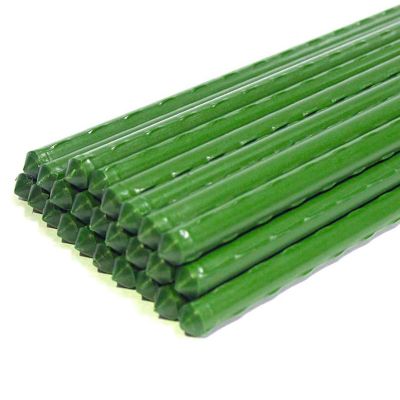 25 Pack Garden Stakes Metal Plastic Coated Plant Cage Supports Climbing for Tomatoes,Trees,Cucumber,Fences,Beans,40cm