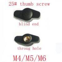 5 Buah/Lot M4 M5 M6 25 T Type Plum Bakelite Mur Pengencang Tangan Hitam Thumb Nuts Clamp Knob Mur Manual