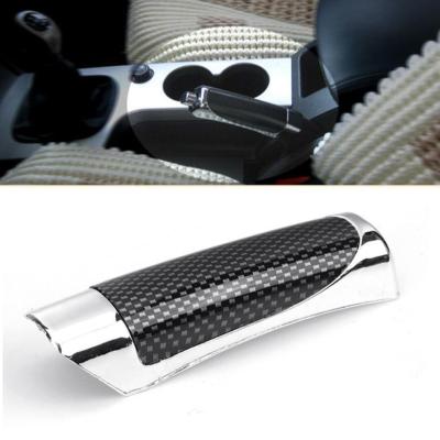 Carbon Fiber Car Handbrake Protector Cover Universal Stylish Interior Auto Accessories Decoration O5I1