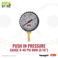 8mm 5/16 Push in Pressure Gauge 0-40psi - Duotight