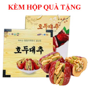 Táo đỏ kẹp óc chó nho khô hàn quốc 500g - có hộp quà tặng- quà tết