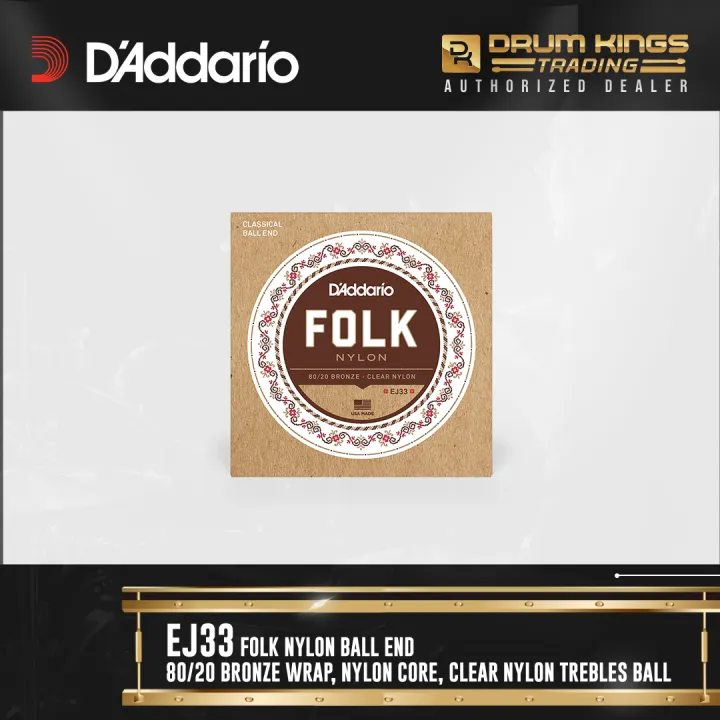 D'Addario EJ33 Folk Nylon Guitar Strings Lazada PH