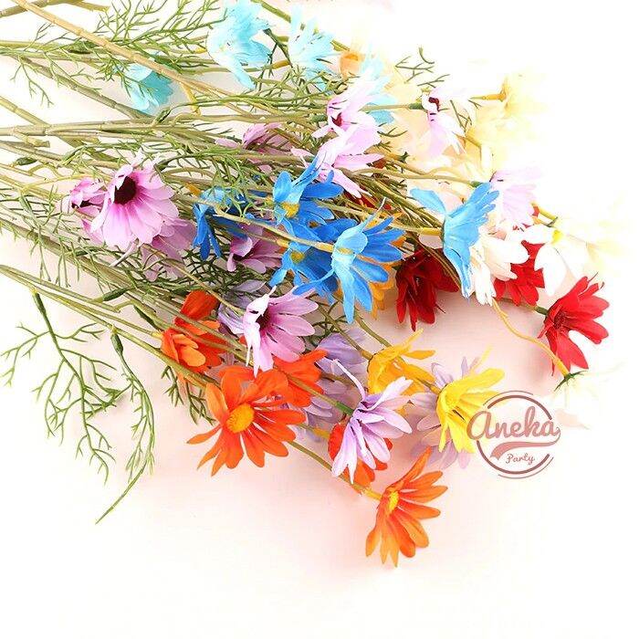 Bunga Daisy / Bunga Plastik Tanaman Artificial Daisy / Bunga Krisan ...