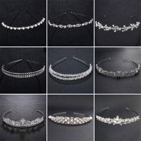 Efily Wedding Tiaras and Crowns Crystal Luxury Jewelry Rhinestone Headbands for Women Bridal Hair Accessories Hair Band Gift