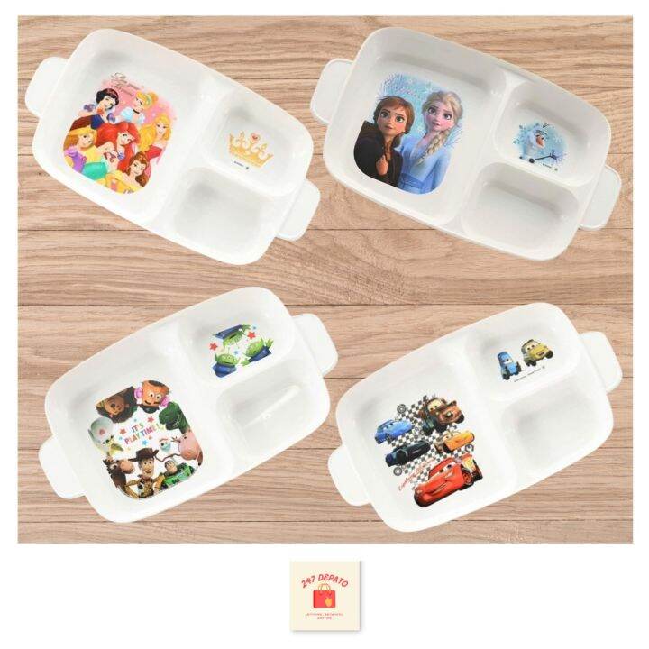 จานหลุม-made-in-japan-ลาย-frozen-เจ้าหญิง-cars-toy-story-จาก-disney