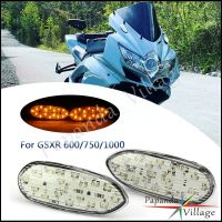 สัญญาณเลี้ยวปิดบล็อกกระจกเงาใสสำหรับ Suzuki GSX-R 600 1K 750 GSXR600กระพริบไฟ LED อุปกรณ์ GSXR750 GSXR1000มอเตอร์ไซค์