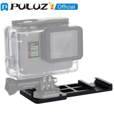 PULUZ รางกล้องด้านข้างขายึดกล้องโกโปร HERO 9สีดำ/ HERO8สีดำ/สูงสุด/HERO7 DJI OSMO Action,อุปกรณ์เสริมกล้อง Xiaoyi